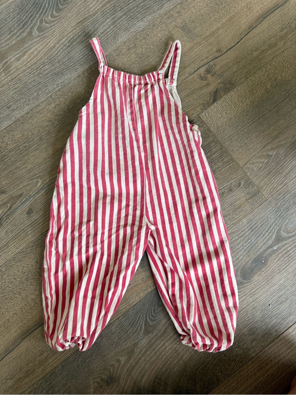 Zara girl 3T striped overalls